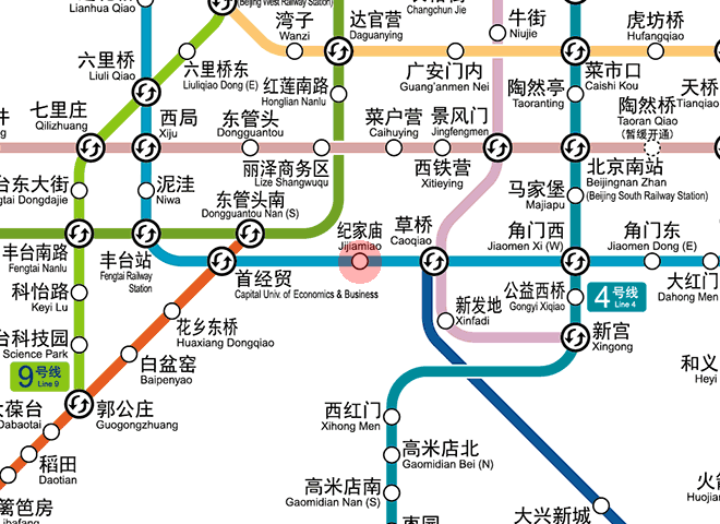 Jijiamiao station map