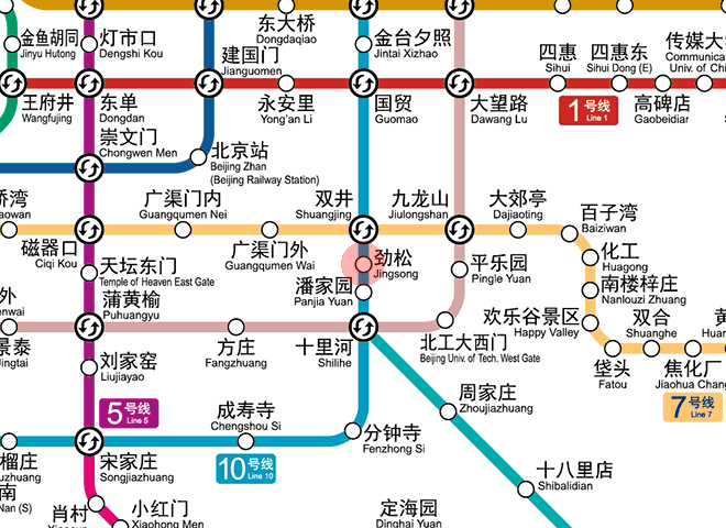 Jingsong station map