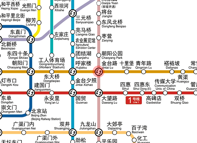 Jintai Lu station map