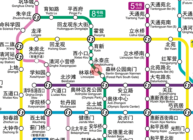 Lincuiqiao station map