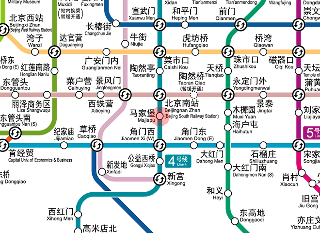 Majiapu station map