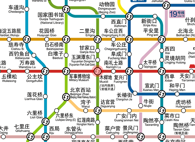 Muxidi station map