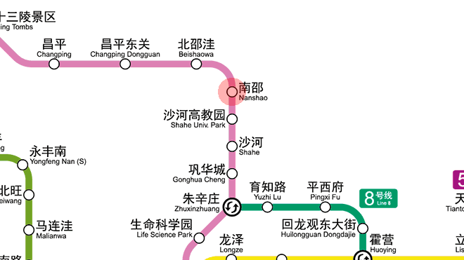 Nanshao station map