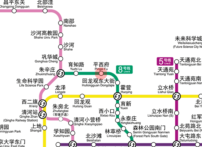 Pingxifu station map