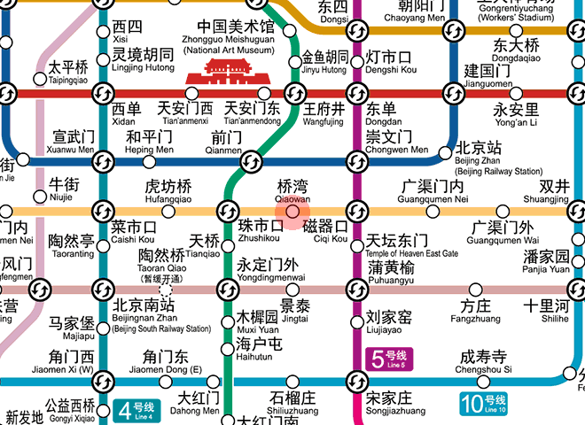 Qiaowan station map