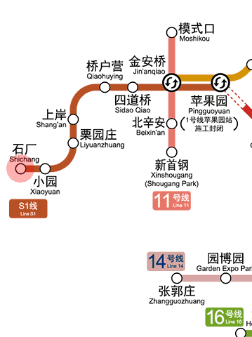 Shichang station map