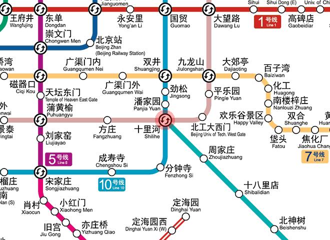 Shilihe station map