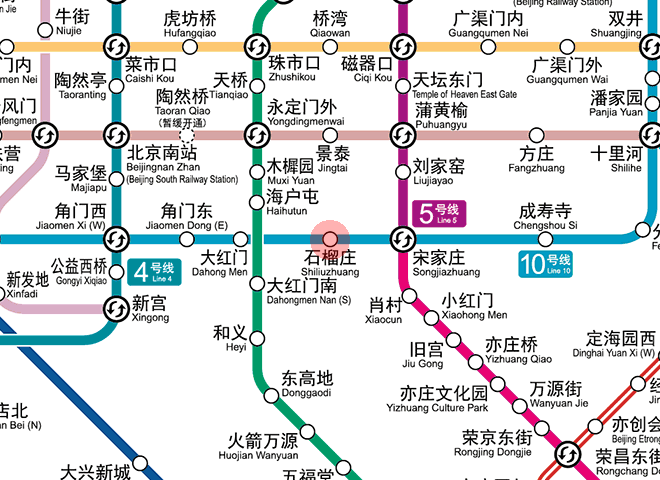 Shiliuzhuang station map