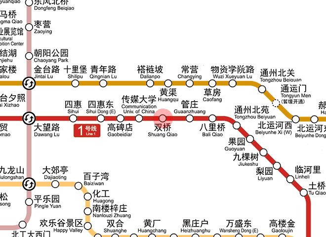 Shuangqiao station map