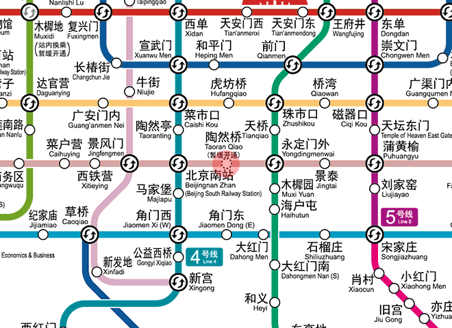 Taoranqiao station map