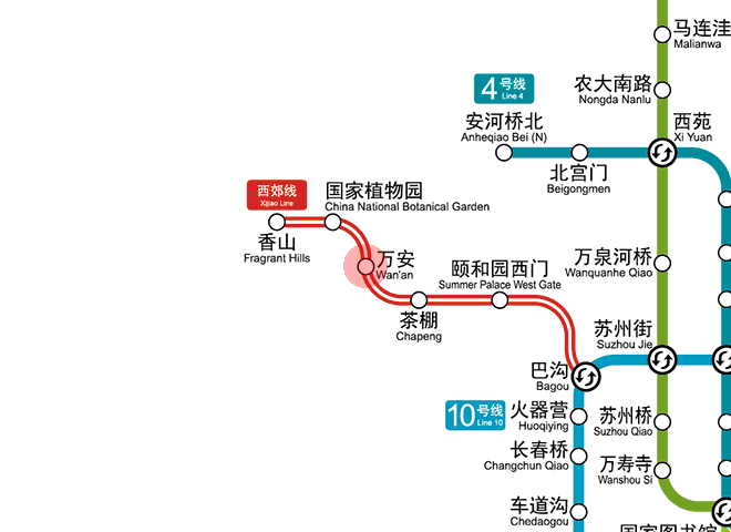 Wan'an station map