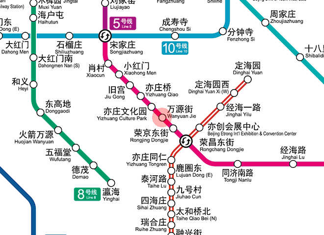 Wanyuan Jie station map