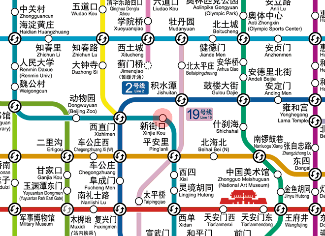 Xinjiekou station map