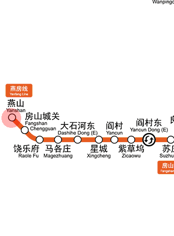 Yanshan station map