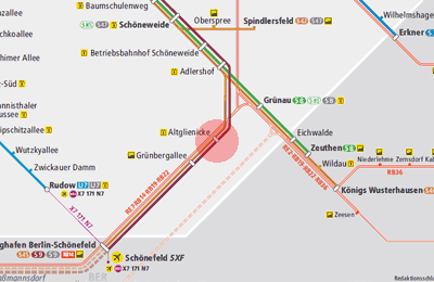 Altglienicke station map