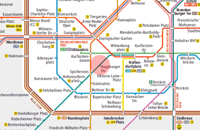 Augsburger Strasse station map