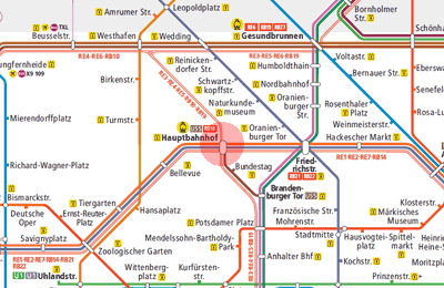 Berlin Hauptbahnhof station map