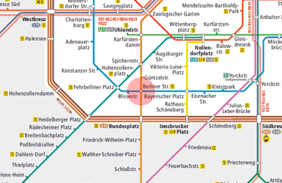 Berliner Strasse station map