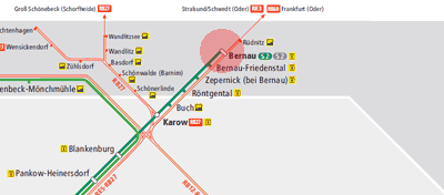 Bernau bei Berlin station map