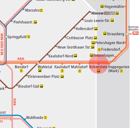 Birkenstein station map