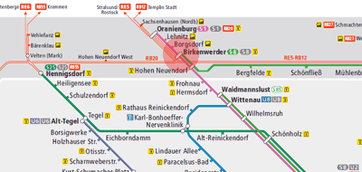 Birkenwerder station map