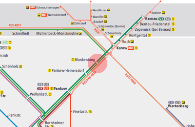 Blankenburg station map