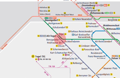 Borsigwerke station map