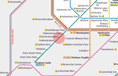 Breitenbachplatz station map