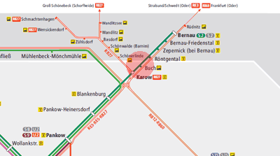 Buch station map