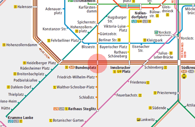 Bundesplatz station map