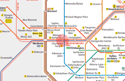 Charlottenburg station map