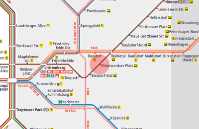 Elsterwerdaer Platz station map
