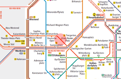 Ernst-Reuter-Platz station map