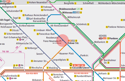 Franz-Neumann-Platz station map