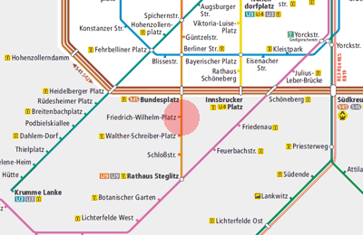 Friedrich-Willhelm-Platz station map