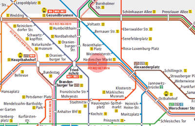 Hackescher Markt station map