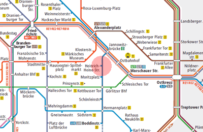 Heinrich-Heine-Strasse station map