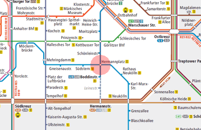 Hermannplatz station map