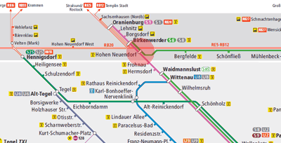 Hohen Neuendorf station map
