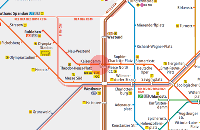 Kaiserdamm station map