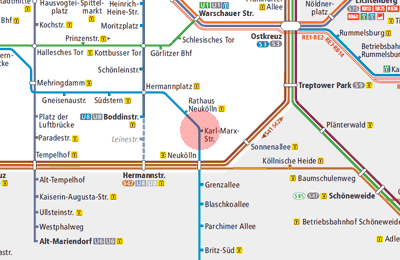 Karl-Marx-Strasse station map