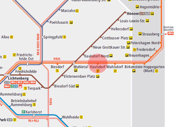 Kaulsdorf station map