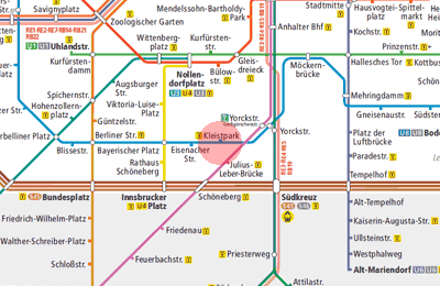 Kleiestpark station map