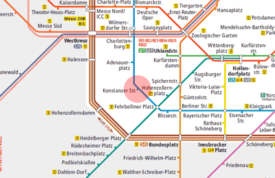 Konstanzer Strasse station map