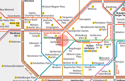 Kurfurstendamm station map