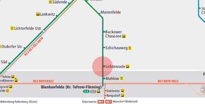 Lichtenrade station map