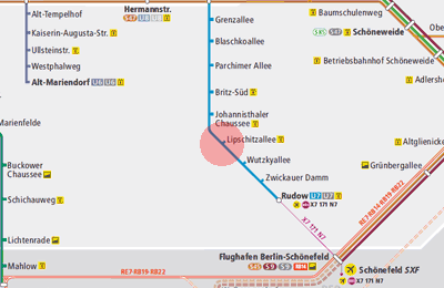 Lipschitzallee station map
