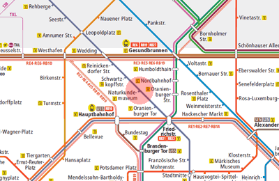 Naturkundemuseum station map