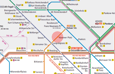 Nauener Platz station map