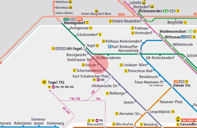Otisstrasse station map